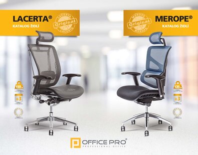 Catalog of MAROPE and LACERTA office chairs